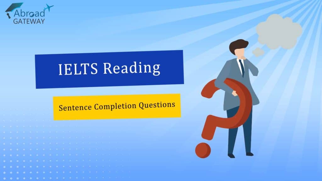 ielts raeding sentence complete questions questions