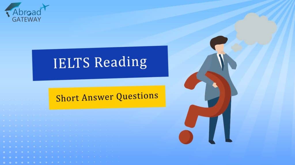 ielts raeding short answer questions